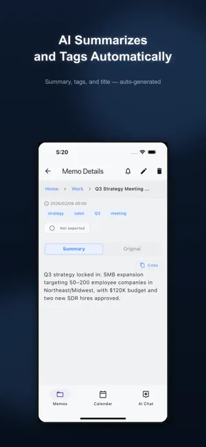 Voice Memo: AI Assistant screenshot 2