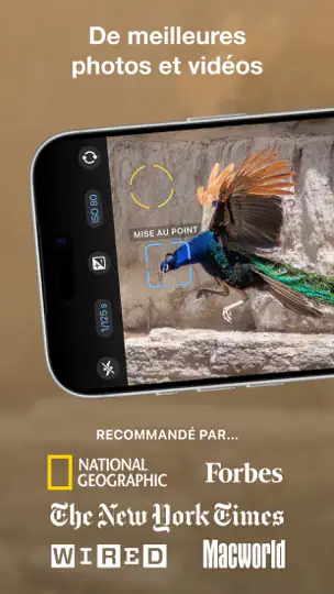 Capture d'écran de ProCamera. Appareil Photo RAW sur iPhone 2