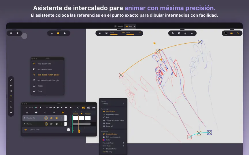 Captura de pantalla de Callipeg Studio: Animación 2D en iPhone 8
