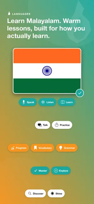 Learn Malayalam - LingFast screenshot 1