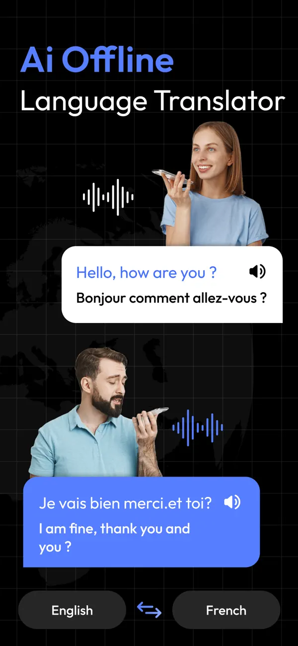 Screenshot #1 pour Ai Offline Voice Translator
