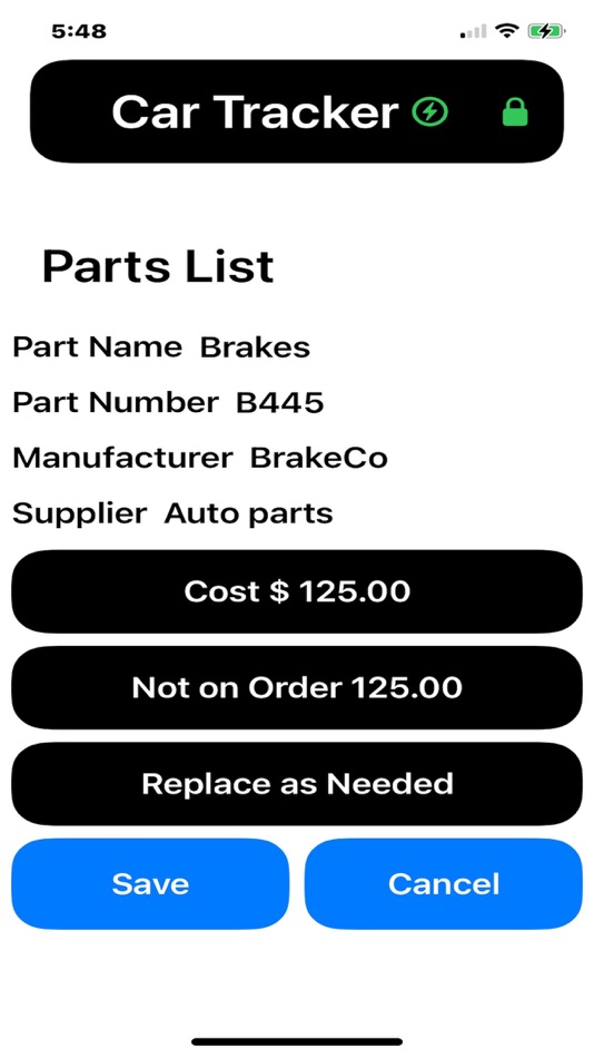 #9. MyCarProject-Tracker (iOS) Podle: James Stacy