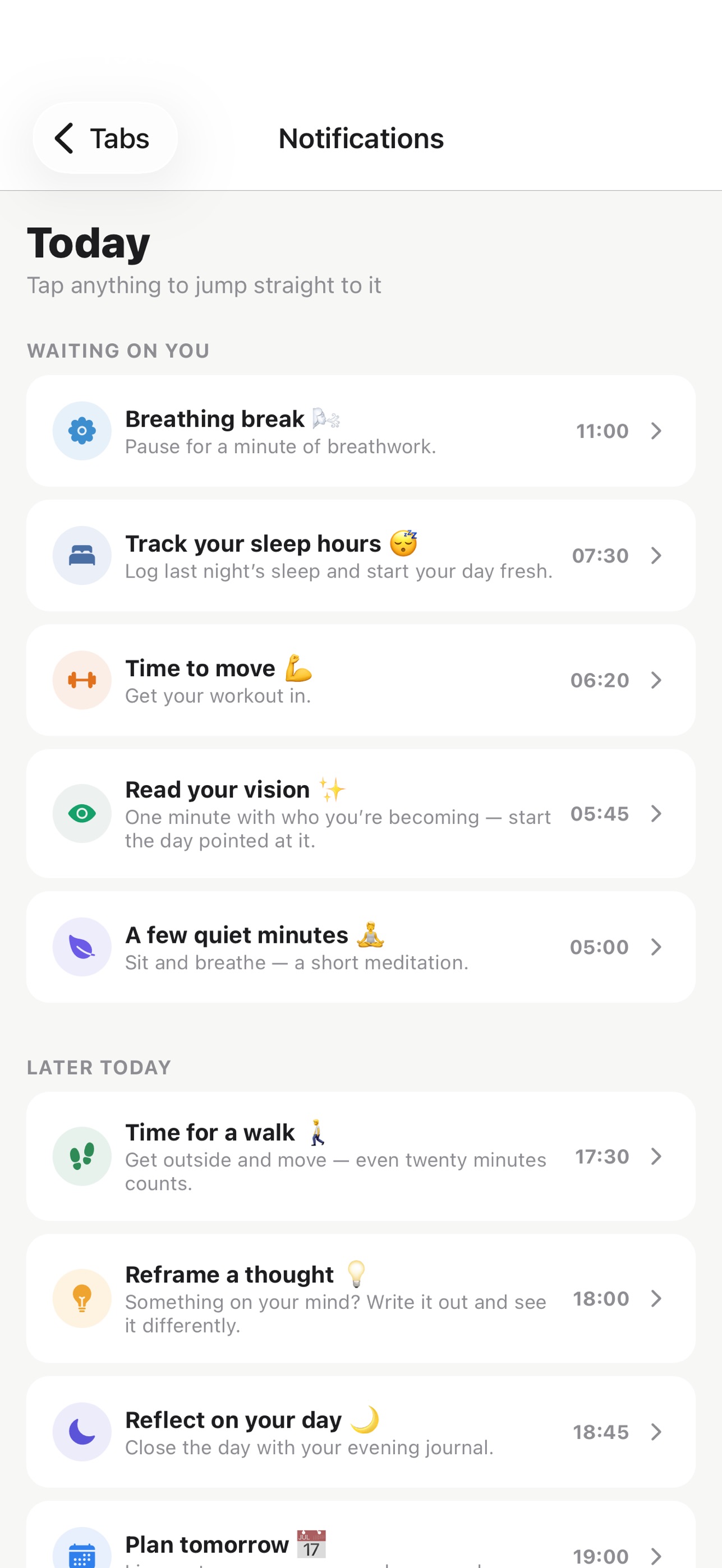 Screenshot 3 of Ayumu — Self-Care & Habits