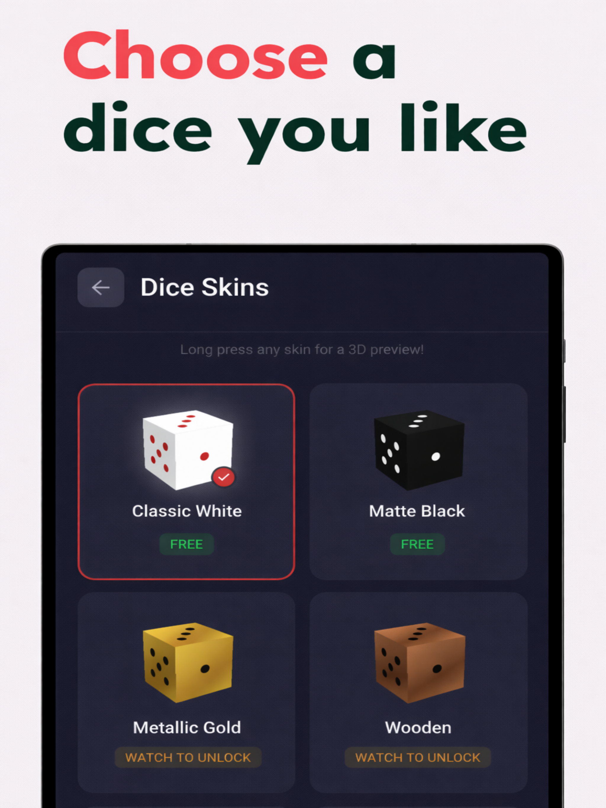 Dice 3D - Roll & Create