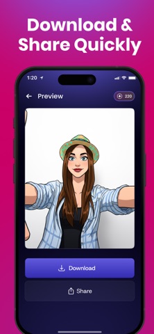 Cartoon Photo Generator: Toonz iPhone screenshot