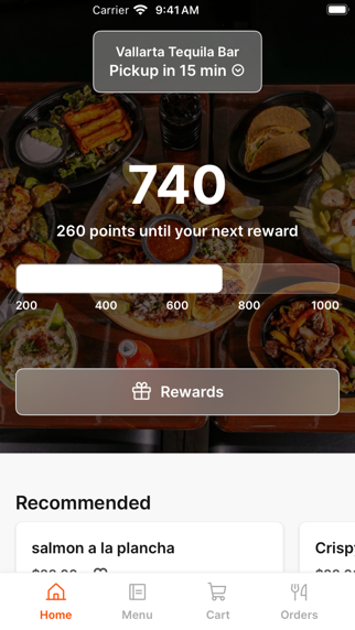 Vallarta Tequila Bar app screenshot