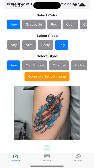 Tattoo AI : AI Tattoo  Design Screenshot