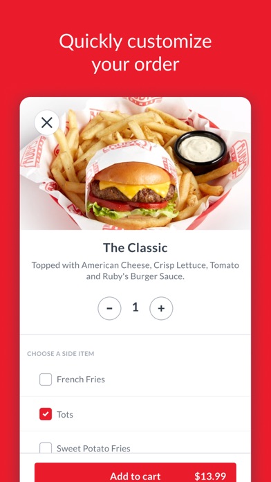 My Ruby's Rewards iPhone screenshot 2 - Food & Drink app