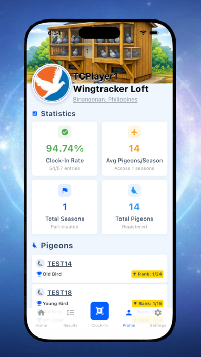 Wing Tracker screenshot
