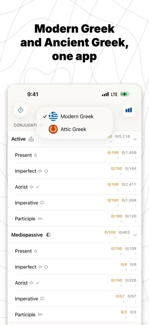 Greek Conjugation: Klisy screenshot 2