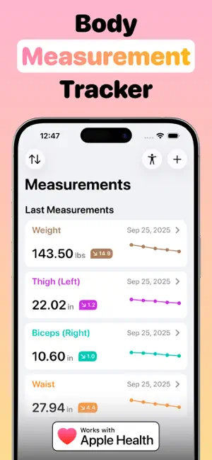 My Body Measurement Tracker screenshot 1