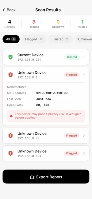 Device Wifi Bluetooth Tracker screenshot 1