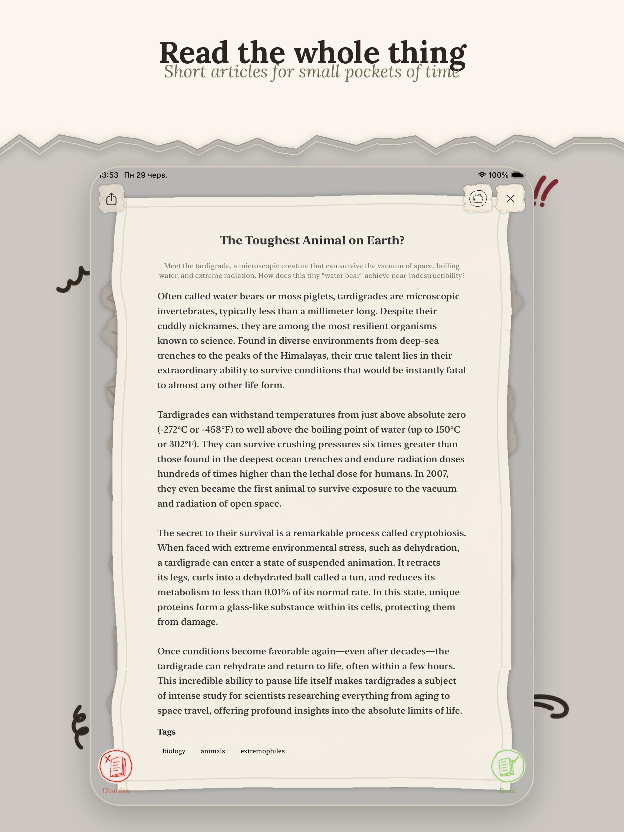 Tiny Reads: Short Articles screenshot 11