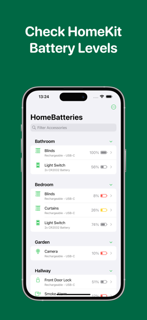 ‎HomeBatteries for HomeKit Screenshot