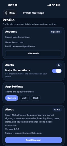 smart Alpha Investor Screenshot 9 of 9