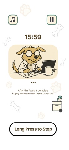 PuppyFocus: Pomodoro Timer iPhone screenshot