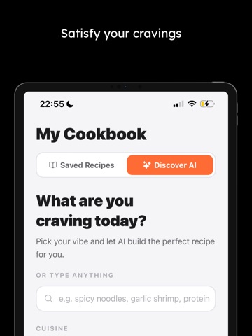 Munchify – AI Recipe & Tracker iPad screenshot