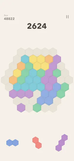 Capture d'écran de Hexa Blast - Puzzle Hexagonal sur iPhone 1