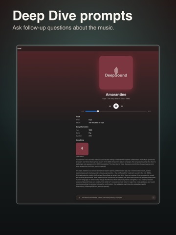 DeepSound Music iPad screenshot