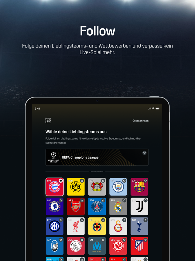 DAZN Sport Live Stream Screenshot