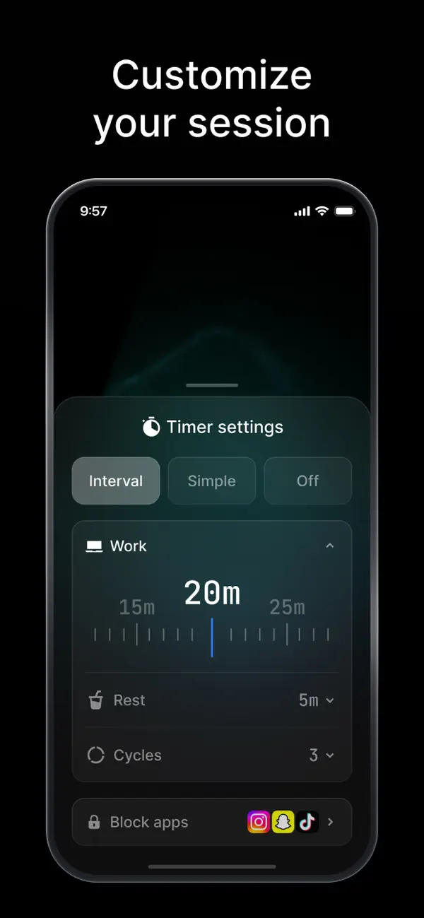 Screenshot #3 pour BUSY – Advanced Focus Timer