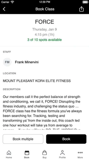 KOR4 ELITE FITNESS screenshot 3