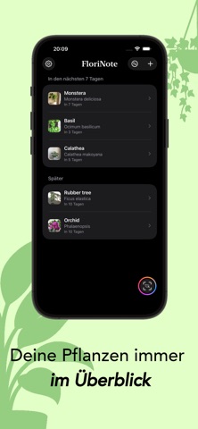 FloriNote - Pflanzenpflege screenshot