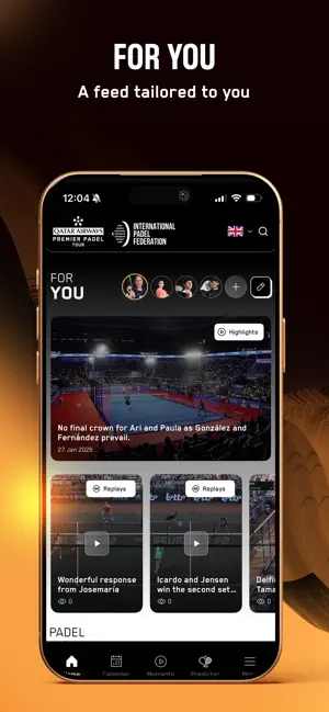 Premier Padel iPhone screenshot 1