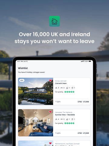 holidaycottages.co.uk iPad screenshot 2