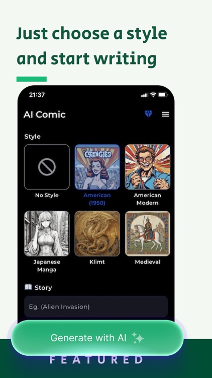 AI Story Generator: Comic Book