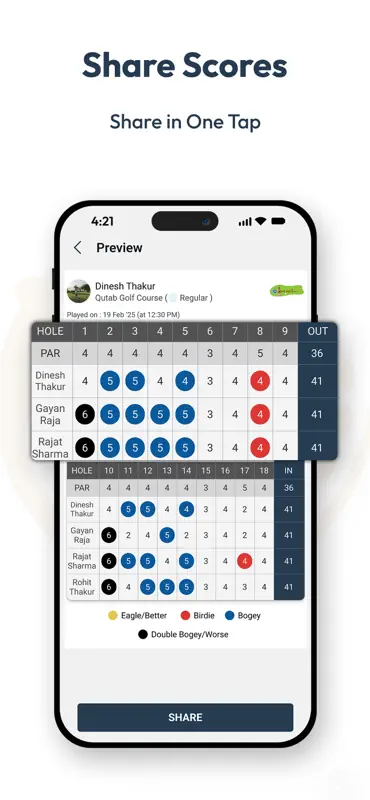 4moles Golf TeeTimes & Scoring screenshot 8 of 8