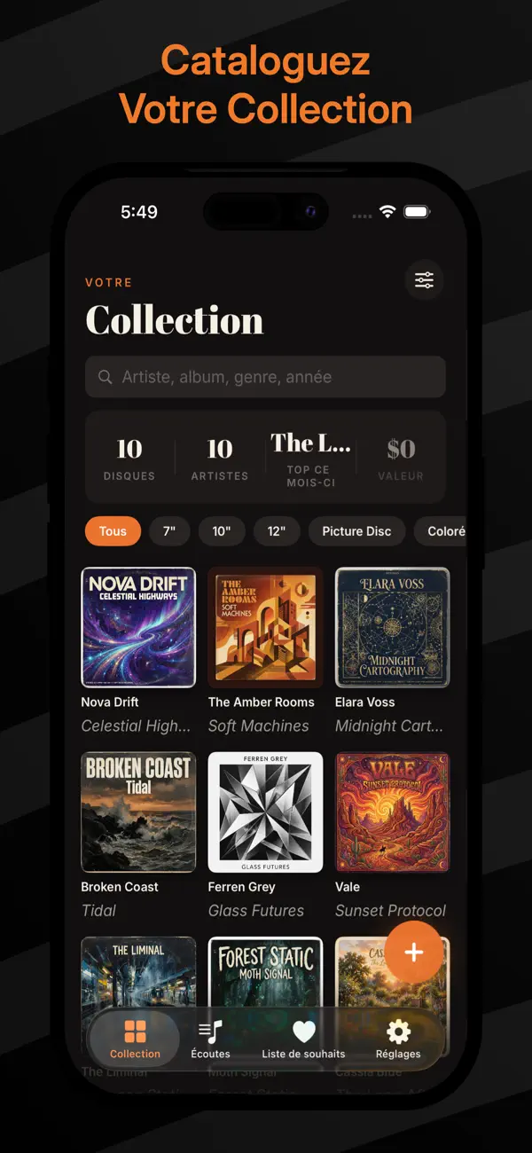 Screenshot #1 pour Vinyl Record Log