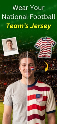 Soccer Fan Photo & Jersey Kit iPhone screenshot