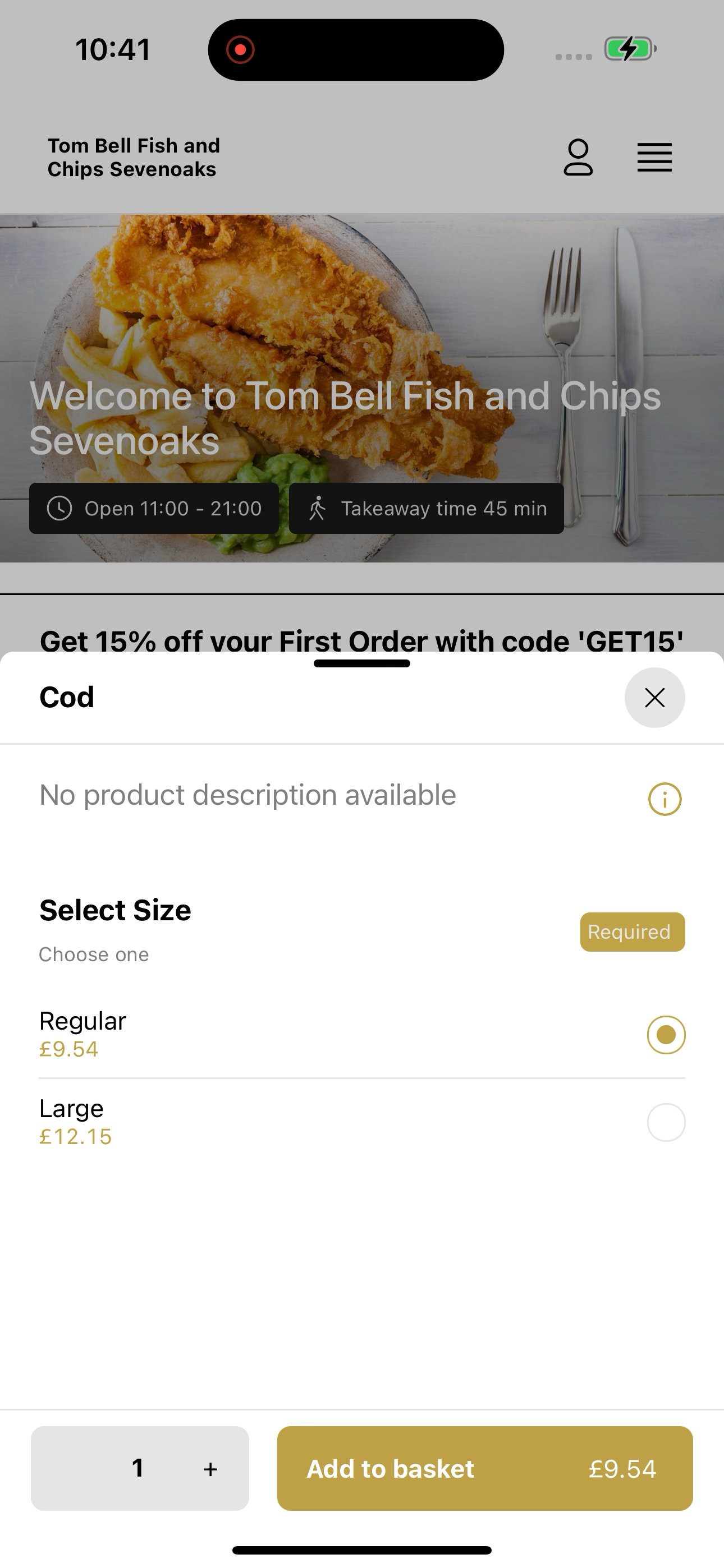 Tom Bell Fish & Chips screenshot 8