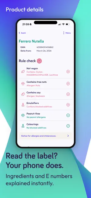 Kawari: Food Scanner screenshot 4