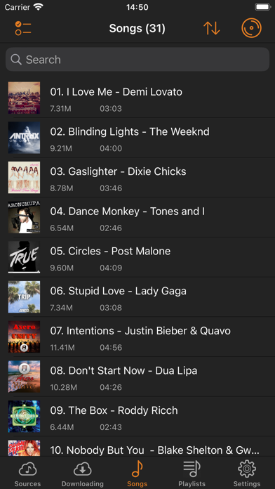 Cloud Music Player - Listener Screenshot