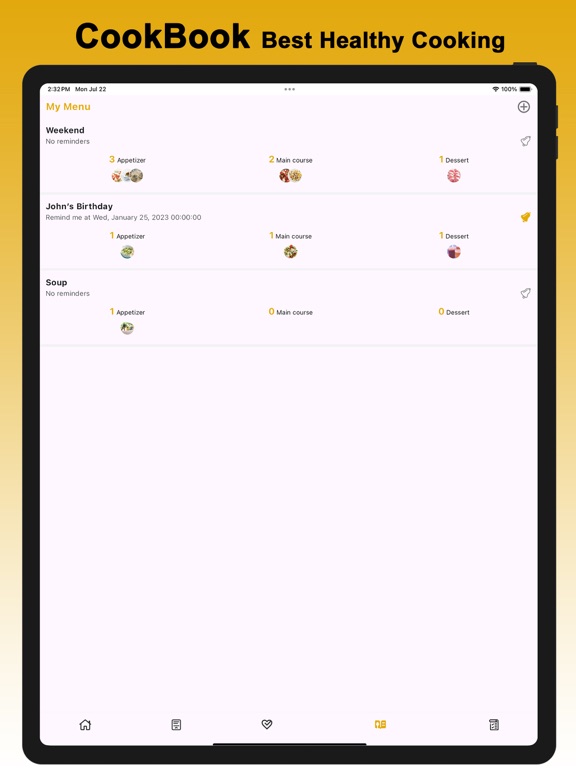 Cook Book - Meal plansのおすすめ画像1