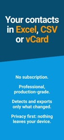 Export Contacts Pro: CSV Excel screenshot