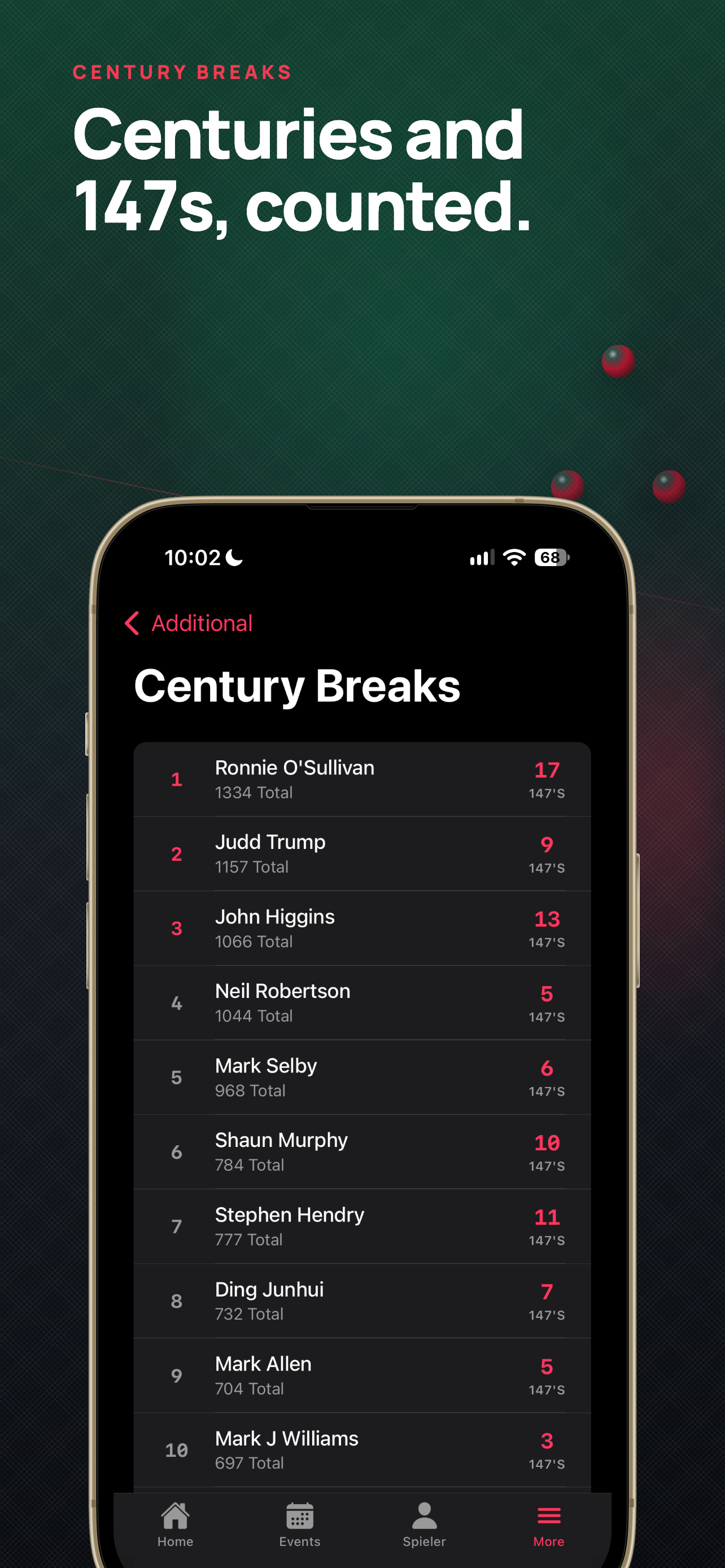 Snooker Stats screenshot 8