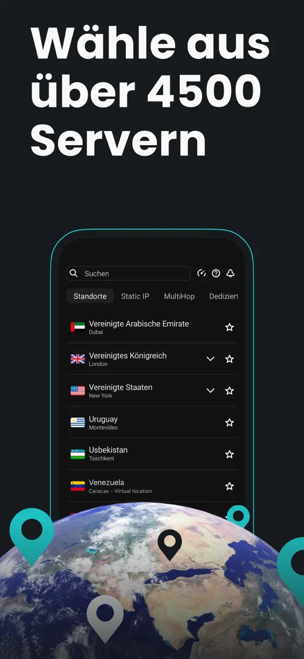 Surfshark VPN iPhone App Screenshot 3 – Produktivität