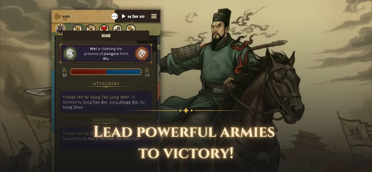 #2. Clovis - Three Kingdoms (iOS) بواسطة: Studio Zero Incorporated