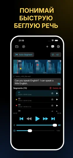 Скриншот AudioLingo - WorkAudioBook на iPhone 1