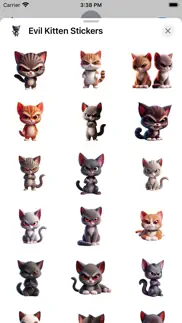 evil kitten stickers iphone screenshot 1