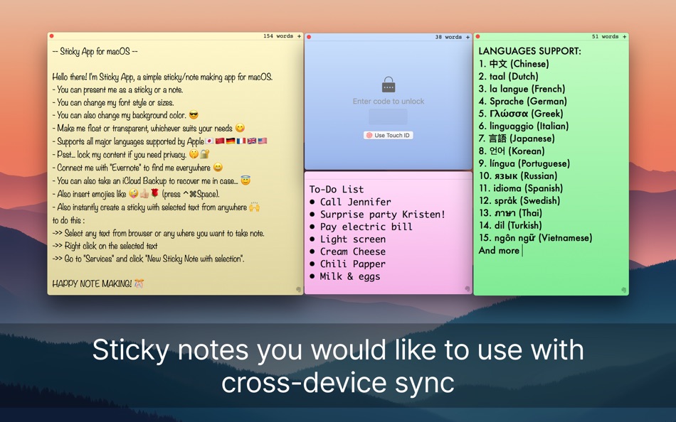 #1. Sticky Notes – Note Widget (macOS) 由: AppYogi Software