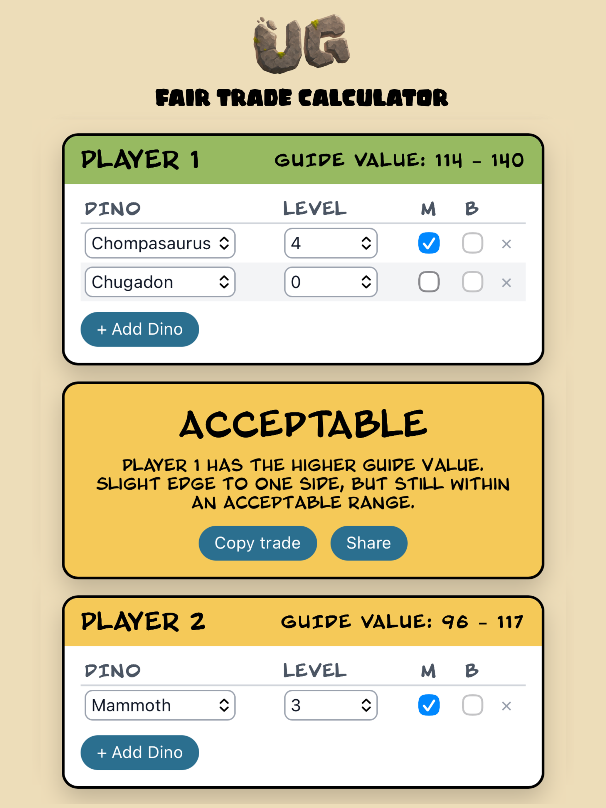 UG Calculator