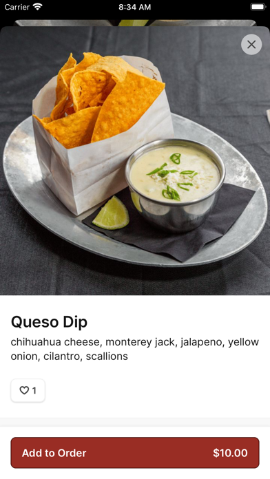 Vida Taco Bar iPhone screenshot 4 - Food & Drink app