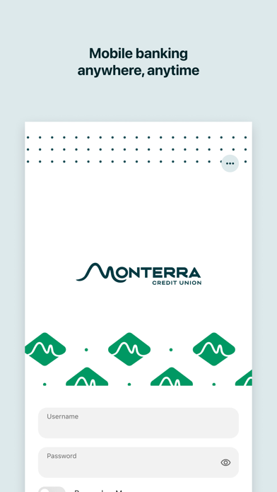 Monterra Credit Union iPhone screenshot 1 - Finance app