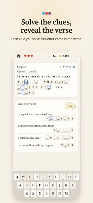 Bible Crostics Puzzle screenshot 2