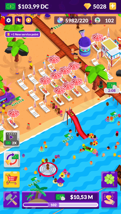 Beach Club Tycoon Manager Screenshot