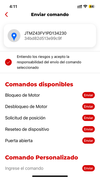 Toyocosta AllSafe Tracking Screenshot